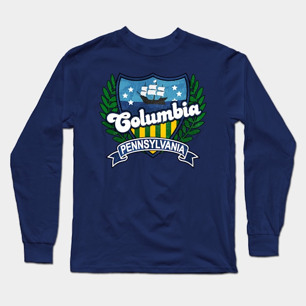 Columbia Pennsylvania Long Sleeve T-Shirt by Jennifer